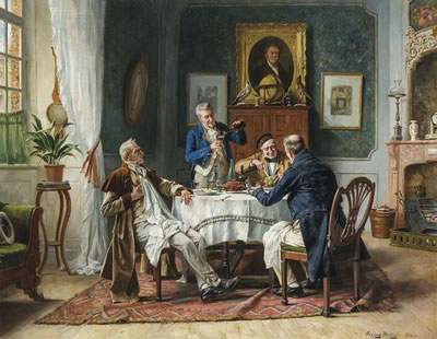 Sample artwork by Gerard Jozef Portielje (1856 - 1929), known for detailed figure, genre and country house paintings, posters - View similar artists and auction records