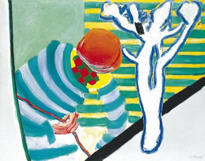 Gestreepte man in gestreepte ruimte by Roger Raveel - Auction record, sale price, and art valuation. Compare with similar artists and explore comparable artworks.