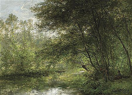 Sample artwork by César De Cock (1823 - 1904), known for painting - View similar artists and auction records