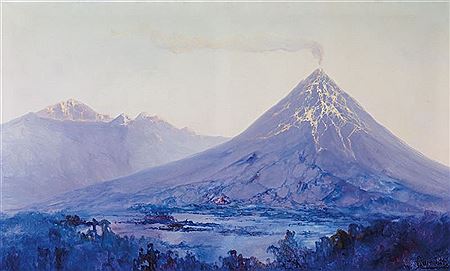 La montagne Merapi, Java, Indonesie