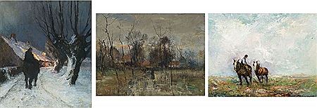 Cavalier dans la neige; Soir; Deux chevaux dans un champ (3) by Léon Vannueten - Auction record, sale price, and art valuation. Compare with similar artists and explore comparable artworks.
