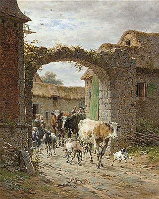 Quittant la cour (1905)