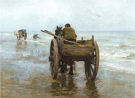 Charrettes sur la plage