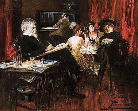 Mistral in el cafe