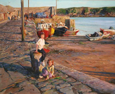 Children, Loughshinny Harbour