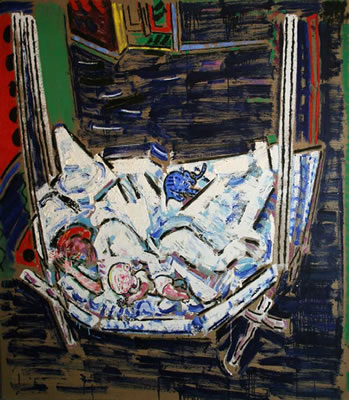 Sample artwork by Michael Cullen (1946 - 2020), known for abstract, non objective painting - View similar artists and auction records