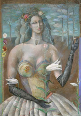 Woman with Lily