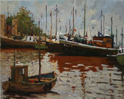 "Boats at Carlingford" by Alex McKenna - Auction record, sale price, and art valuation. Compare with similar artists and explore comparable artworks.