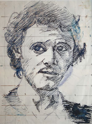 Portrait of Frederick Edward (FE) McWilliam: Self-portrait
