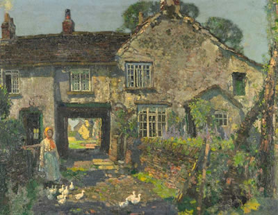 Sample artwork by Stanley Royle (1888 - 1961), known for landscape, figure, portrait and genre painting, illustration - View similar artists and auction records