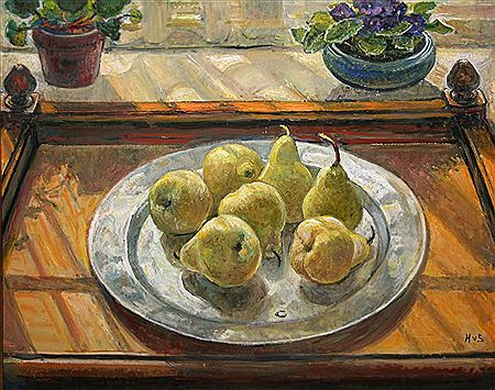 PEARS IN WINDOW