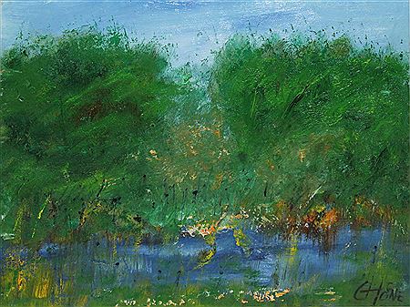 Sample artwork by Geraldine Hone (Born 1938), known for painting - View similar artists and auction records