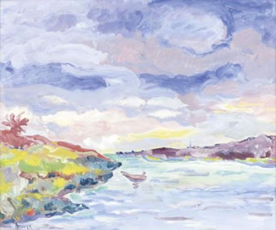 EMBOUCHURE DE FLEUVE PAR TEMPS COUVERT