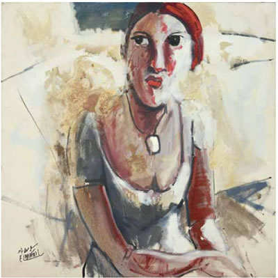 FEMME AU COLLIER