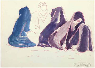 CONVERSATION by Georges Le Poitevin - Auction record, sale price, and art valuation. Compare with similar artists and explore comparable artworks.