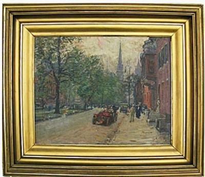 Sample artwork by Louis Charles Vogt (1864 - 1939), known for street-landscape and coastal view painting - View similar artists and auction records