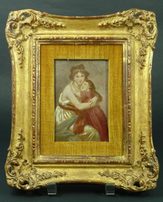Portrait of Elisabeth Louise Vigee-Lebrun: "Self Portrait with Daughter"
