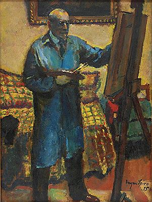 Portrait of Eugen Spiro: Self-portrait