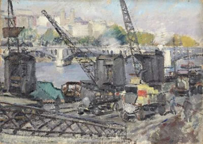 Les berges de la Seine vues du Trocadéro by Marcelle Papillaud - Auction record, sale price, and art valuation. Compare with similar artists and explore comparable artworks.