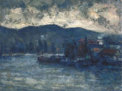 Sample artwork by Maurice Louvrier (1878 - 1954), known for still life, landscape paintings - View similar artists and auction records