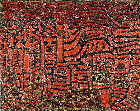 Grand paysage rouge