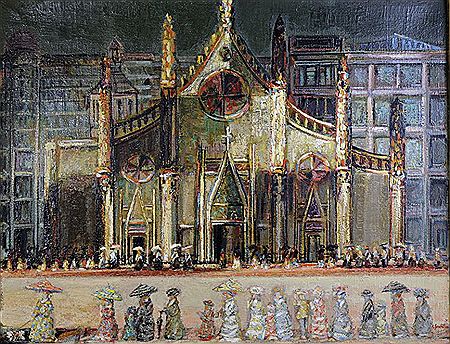 Promenade devant l'église