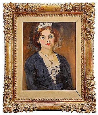 Portrait de Madeleine Briny by Andre Utter - Auction record, sale price, and art valuation. Compare with similar artists and explore comparable artworks.