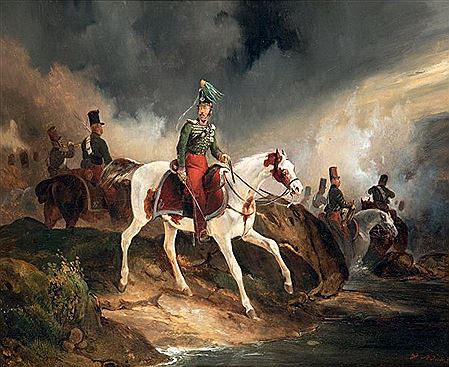 Le comte de Rugen Grosshof à cheval