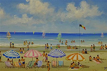 "Plage animée"