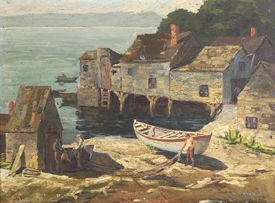 Harbor Scene by Giragos Der Garabedian - Auction record, sale price, and art valuation. Compare with similar artists and explore comparable artworks.