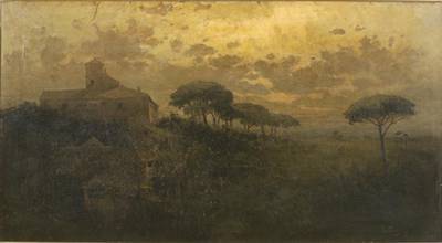 View of Rome at Sunset by Ross Sterling Turner - Auction record, sale price, and art valuation. Compare with similar artists and explore comparable artworks.