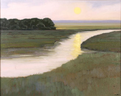 Sunset Over The Marsh