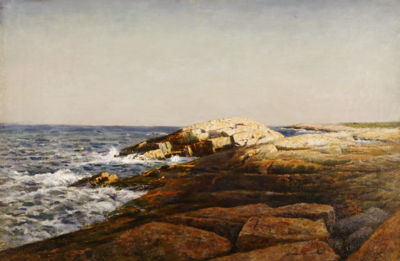 Luminous rocky coast by Robert Ward Van Boskerck - Auction record, sale price, and art valuation. Compare with similar artists and explore comparable artworks.