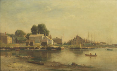 Harbor scene, probably Fairhaven, MA