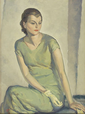 Portrait of a lady in green