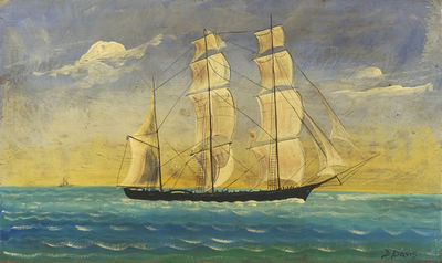 Portrait of a Full-rigged Vessel by Dorothy Davis - Auction record, sale price, and art valuation. Compare with similar artists and explore comparable artworks.