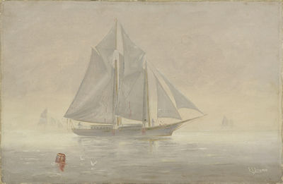 PORTRAIT OF A TWO-MASTED SCHOONER