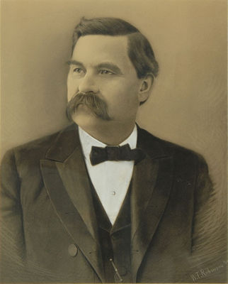 Portrait of William T Robinson: Self-portrait