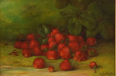 Still life with strawberries