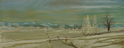 Winter snow scene