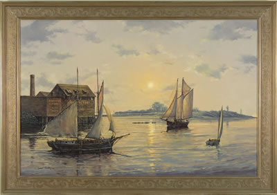 SUNRISE OVER 10 LB. ISLAND by Lance Walker - Auction record, sale price, and art valuation. Compare with similar artists and explore comparable artworks.