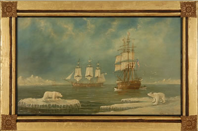 TWO WHALING SHIPS IN THE ARTIC