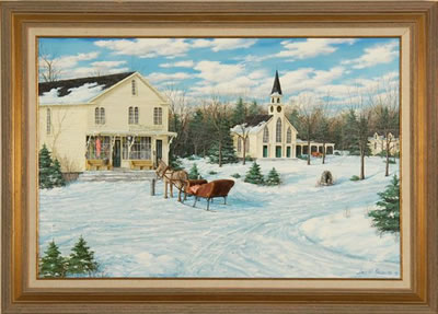 THE BREWSTER GENERAL STORE by James Maddocks - Auction record, sale price, and art valuation. Compare with similar artists and explore comparable artworks.