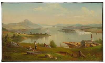 View of Lake Winnipesaukee by Samuel Griggs - Auction record, sale price, and art valuation. Compare with similar artists and explore comparable artworks.