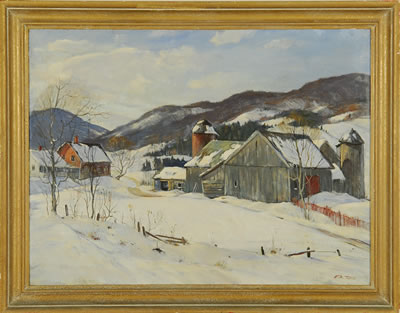 "Pleasant Valley Farm Mt. Mansfield Region Vermont 1952"