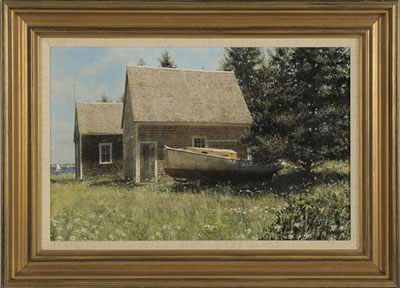 Echos of the Past - Herbert F. Crosby Boat Shop Osterville Ma by Thomas Higham - Auction record, sale price, and art valuation. Compare with similar artists and explore comparable artworks.