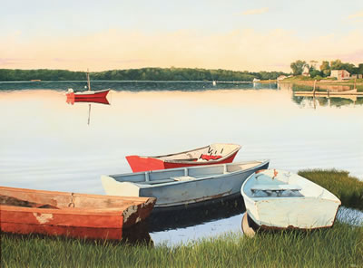 Sunrise Reflections by Robert K Roark - Auction record, sale price, and art valuation. Compare with similar artists and explore comparable artworks.