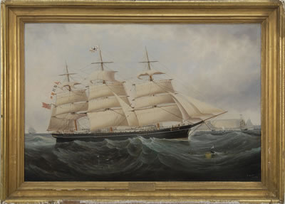 The ship Richard Rylands in Table Bay, Cape Town by John Scott - Auction record, sale price, and art valuation. Compare with similar artists and explore comparable artworks.