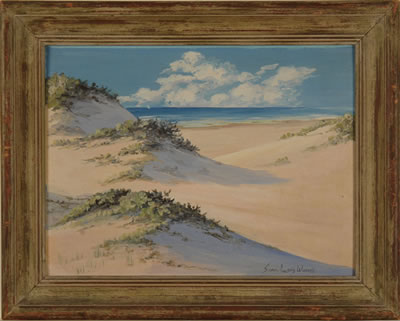 Sand dunes near the buried forest