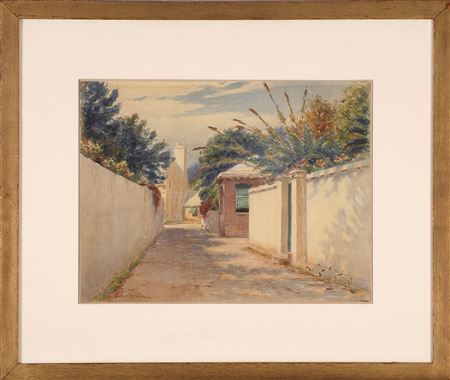 A sunlit path, likely Bermuda